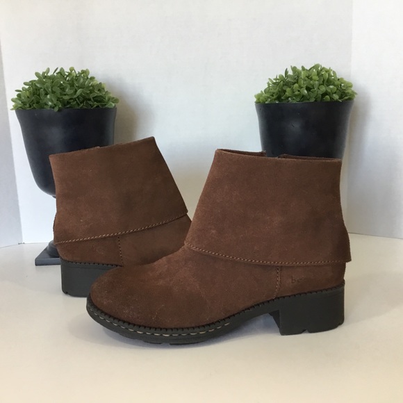 Born Shoes - Born - B. O. C. Brown Suede Ankle Boots, 6